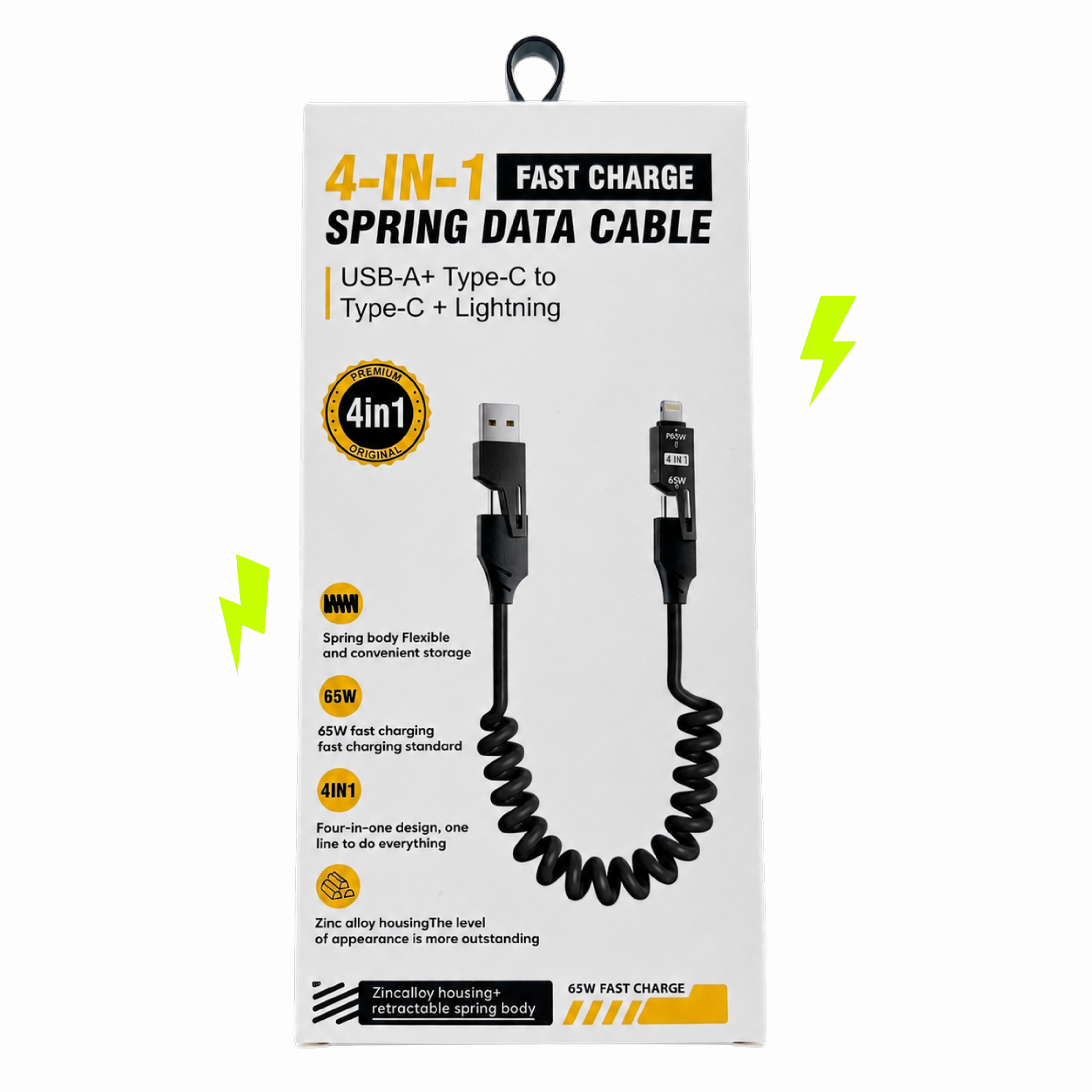 4-in-1 Spring Data Cable