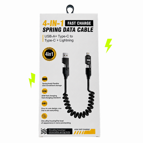 4-in-1 Spring Data Cable