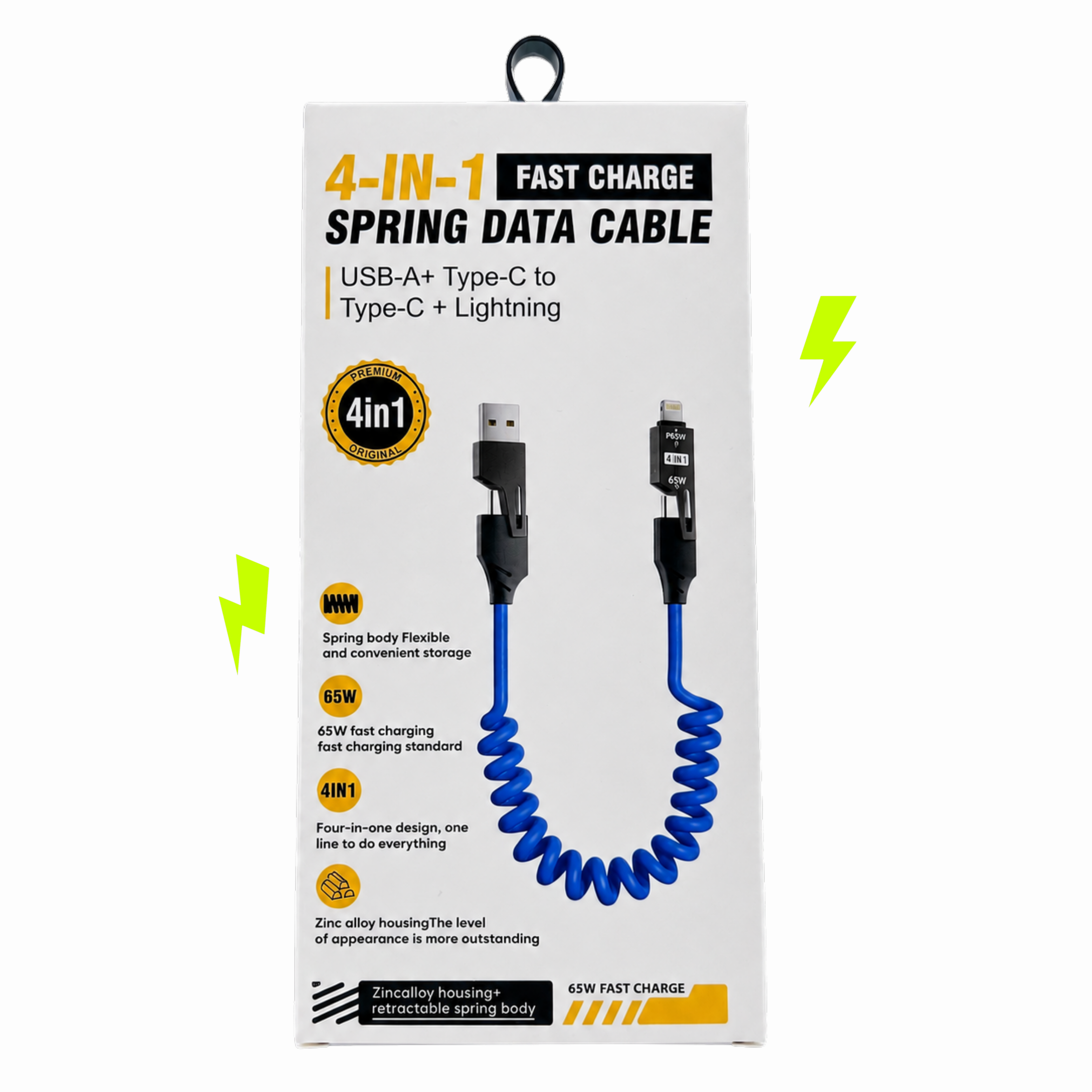 4-in-1 Spring Data Cable
