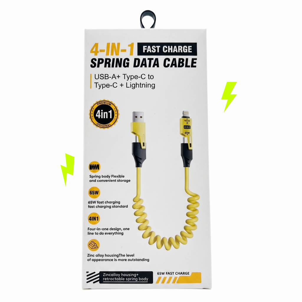 4-in-1 Spring Data Cable