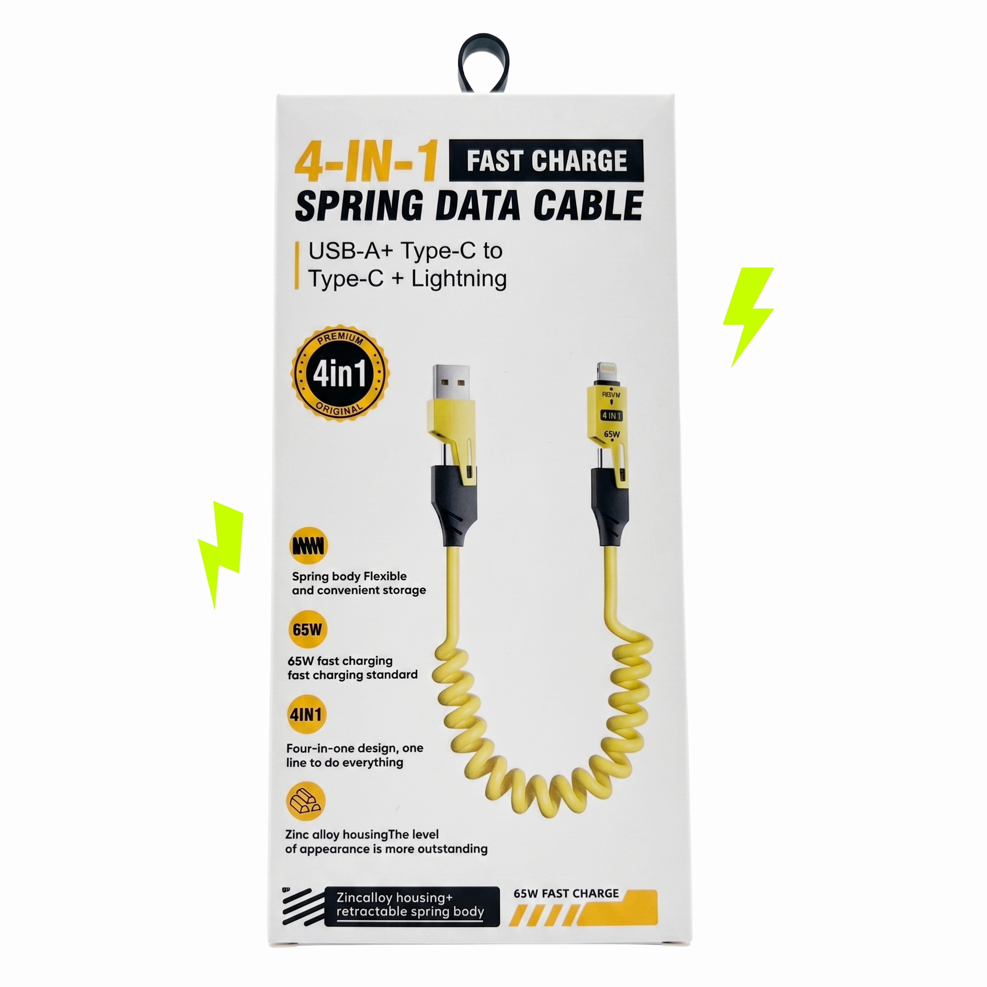 4-in-1 Spring Data Cable